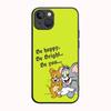 Чехол B-74 Jerry and Tom Black для Redmi 10A 10C 12C 13C 9A 9C 9T A3X Note 10 9 9S 10S iPhone 11 12 13 14 15 16 X XS Pro Max Mini 7 8 Plus XR