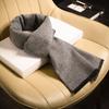 Gray Men's Scarf Men's Autumn and Winter High-end People Old Man Grandfather Old Man Father Contains Wool