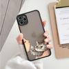 Милый противоударный полупрозрачный матовый чехол для телефона Iphone 11 12 13 Pro Max Mini 7 Plus XR XS, чехол «Милый кошачий поцелуй», отказ от поцелуя