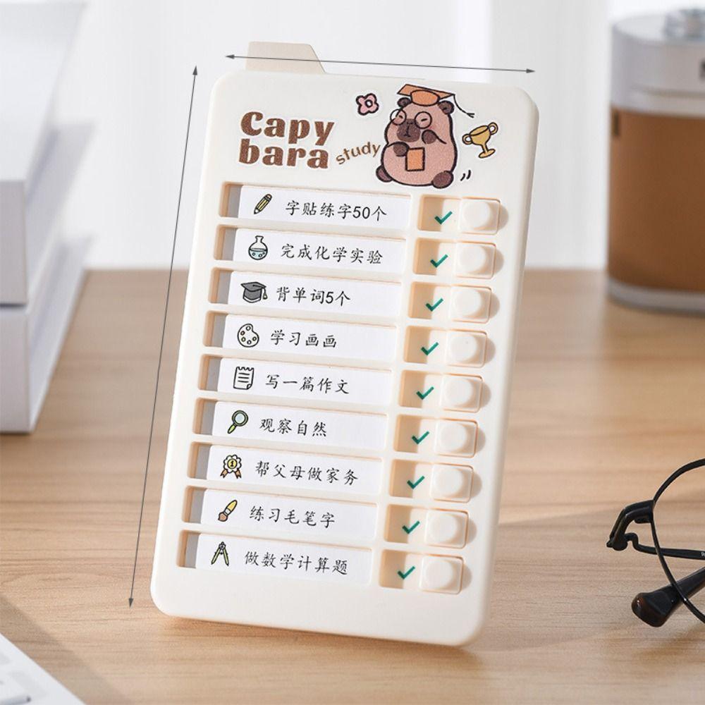 Panda Good Habit Punch Card Capybara Self-discipline Punch Card To Do List