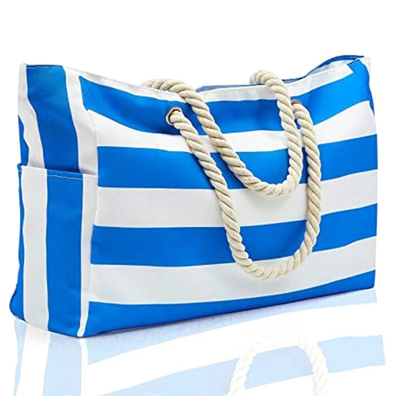 Beach Bags For Women Large Waterproof Beach Tote Bag With Zipper Shoulder Bags Waterproof Sandproof Swim Pool Bag