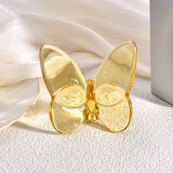 Искусственная хрустальная бабочка, украшение для домашнего стола, цветная коллекционная статуэтка бабочки 3D