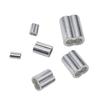 30/50PCS M1.2 M1.5 M2 M3 M4 Aluminum Crimping Loop Sleeve Double Hole Wire Rope Sleeves Steel Wire Loops Clip Fixed Accessories