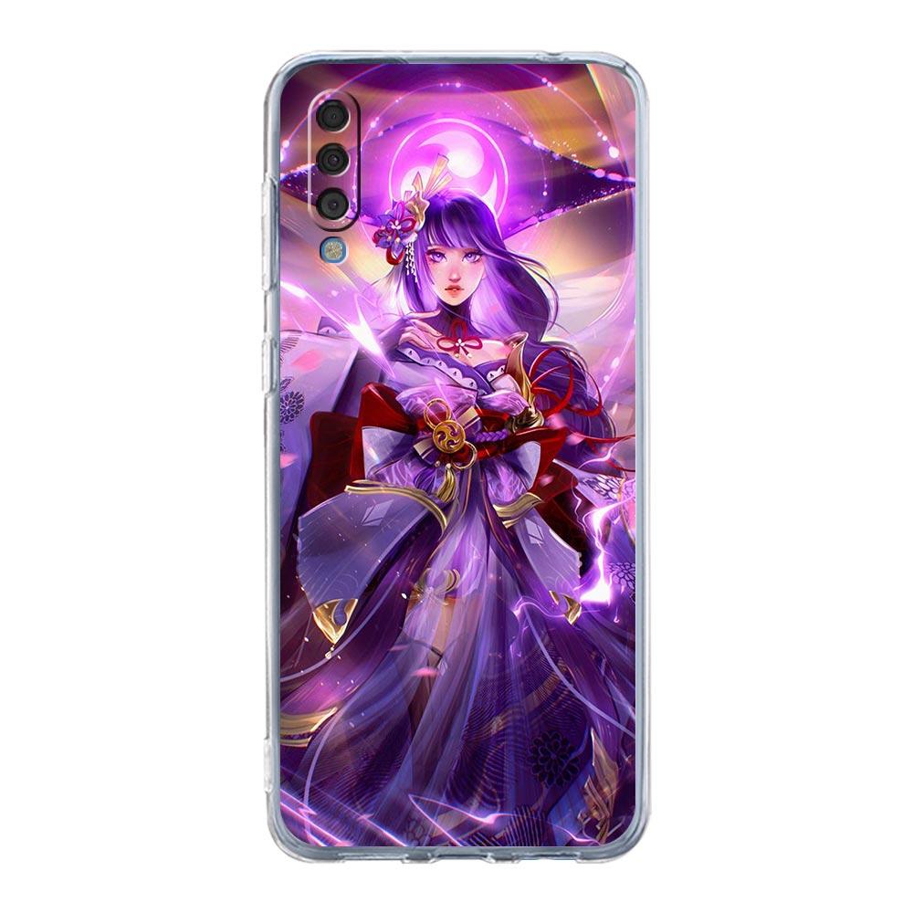 Чехол для телефона Genshin Impact с аниме для Samsung Galaxy A52 A50 A70 A30 A40 A20E A10S A20S A02S A04s A12 A22 A32 A72 5G, прозрачный чехол