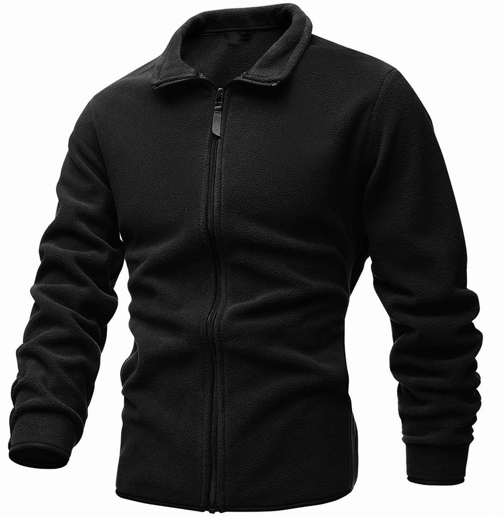 Куртка мужская двусторонняя флисовая однотонная повседневная армейская тактическая куртка с капюшоном пальто термобелье верхняя одежда софтшелл ветровка