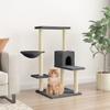 VidaXL Cat Tree with Sisal Scratching Posts Dark Grey 95 Cm 172075