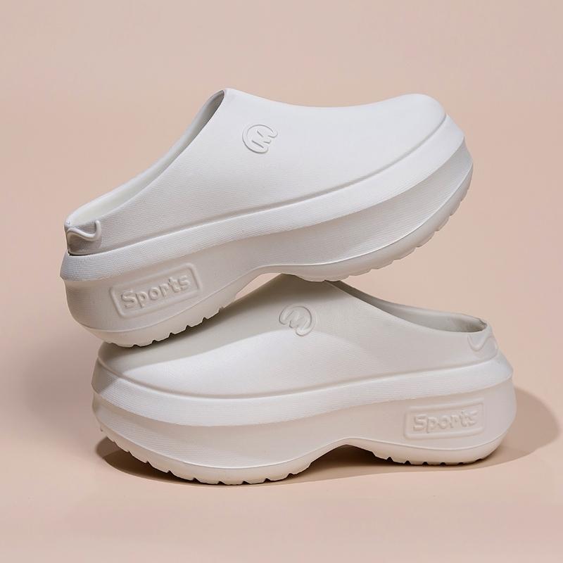 Женские туфли на толстой подошве с большим носком легкие нескользящие тапочки 3 цвета 36-41