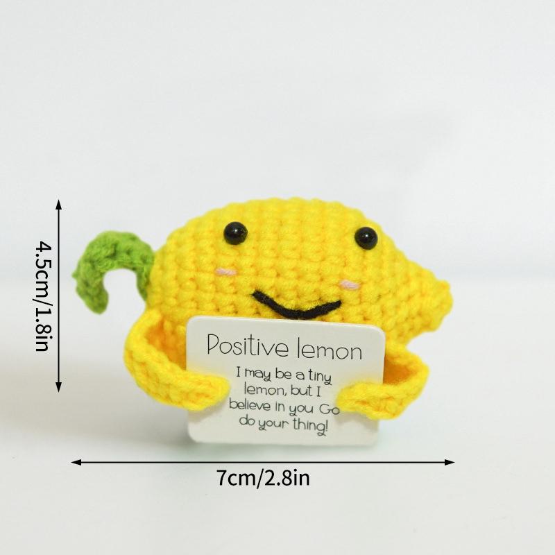 Positive Crochet Ornament Potato Desk Accessories Hand Knitted Ornament Offices Accessories Decoration Escritorio Accesorios