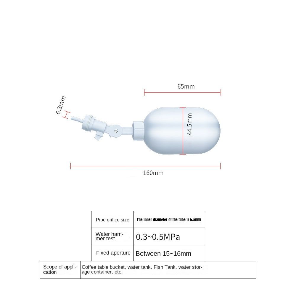 Пластиковый впускной поплавковый клапан регулируемый автоматический залив 2 минуты горловина аквариум контроль воды поплавковый клапан поплавковый шар