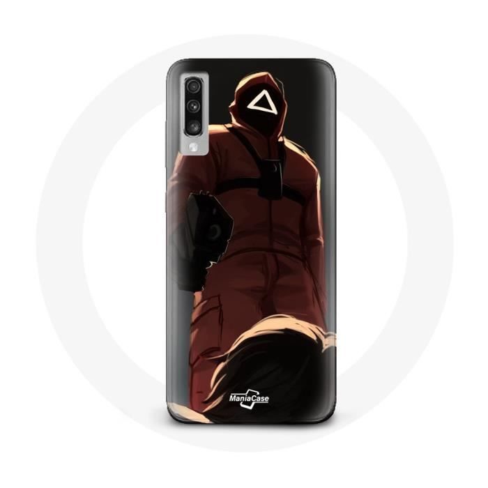 Coque - Squid Game - Samsung Galaxy A70 - Rouge - Souple - Protection contre les chocs