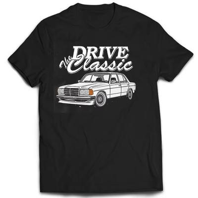 Glstkrrn W123 Футболка Car Fans Printed Tshirt Мужская хлопковая уличная винтажная модная футболка Женская брендовая футболка