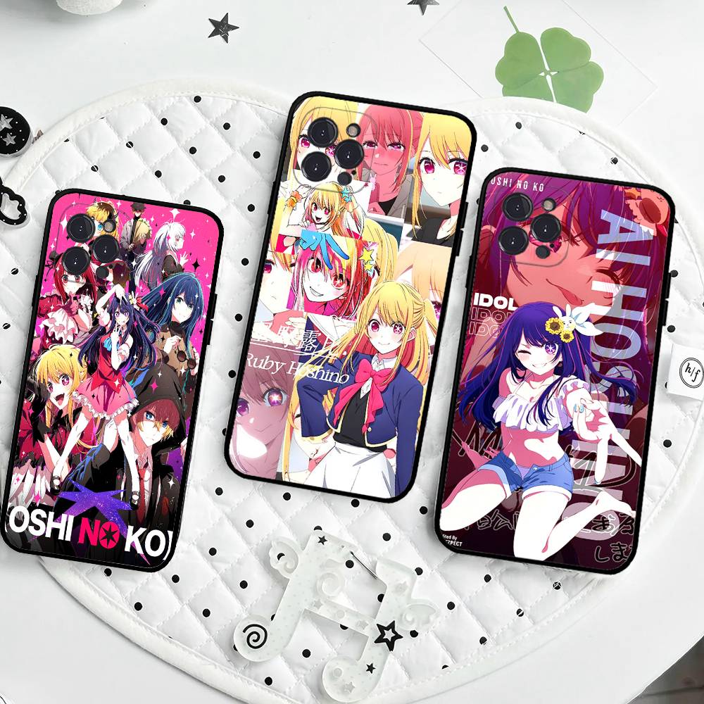 Anime Oshi No Ko Phone Case For Iphone 17 16 15 16e 14 13 12 11 Pro Max Plus Case Cover Coque