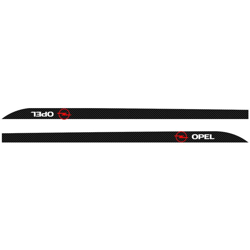 AAAYU1 AAAYQ1 Car door badge decorative stickers side skirt stickers For Opel Corsa Astra Insignia Vectra Zafira Meriva Mokka Grandland Vivaro