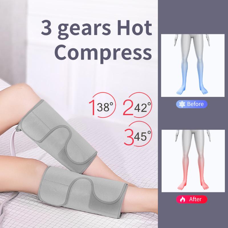 Multifunctional Leg Massager Heating Air Compression Leg Foot Massager Pain Relief Improve Circulation Calf Massage Machine