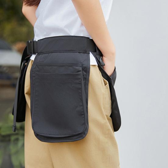 Поясная сумка для сада с застежкой-молнией и регулируемым ремнем Портативная сумка для инструментов с несколькими карманами Для активного отдыха Поясная сумка для кемпинга и рыбалки