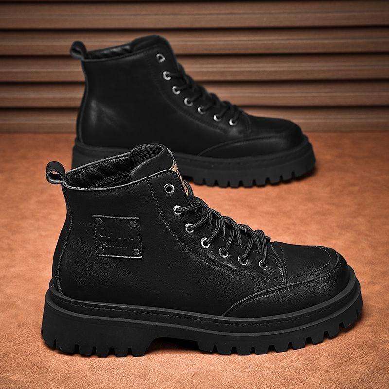 Модные мужские ботинки осень-зима, роскошные брендовые удобные рабочие ботинки с мягкой подошвой, кожаные ботинки в британском стиле, горячая распродажа Botas Hombre