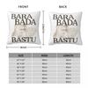 Bara Bada Bastu Kaj Square Pillow Case Eurovision Sweden Cushion Covers Vintage Decorative Pillowcase For Home 45X45Cm