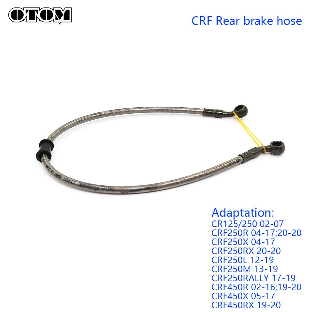 OTOM Braided Brake Hose Motorcycle Dirt Bike Front Rear Brake Line Cable Oil Pipes For HONDA CRF YAMAHA YZF 250 450