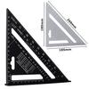 Woodworking Triangle Ruler Tools High Accuracy Precision Corrosion Resistance