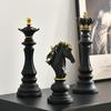 Sculpture Chess Pieces Board Chess Figurine Home Desktop Decor Games Accessories Chessmen Ornaments