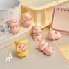 Мини-фигурки свиней Мультяшная миниатюрная игрушка-свинка Милый поросенок Топперы для торта для дома, офиса, стола, украшение для дня рождения