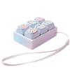 Mini 6 Keys Football Keyboard Keychain 6 Keys Fidget Keychain  Bag Pendant