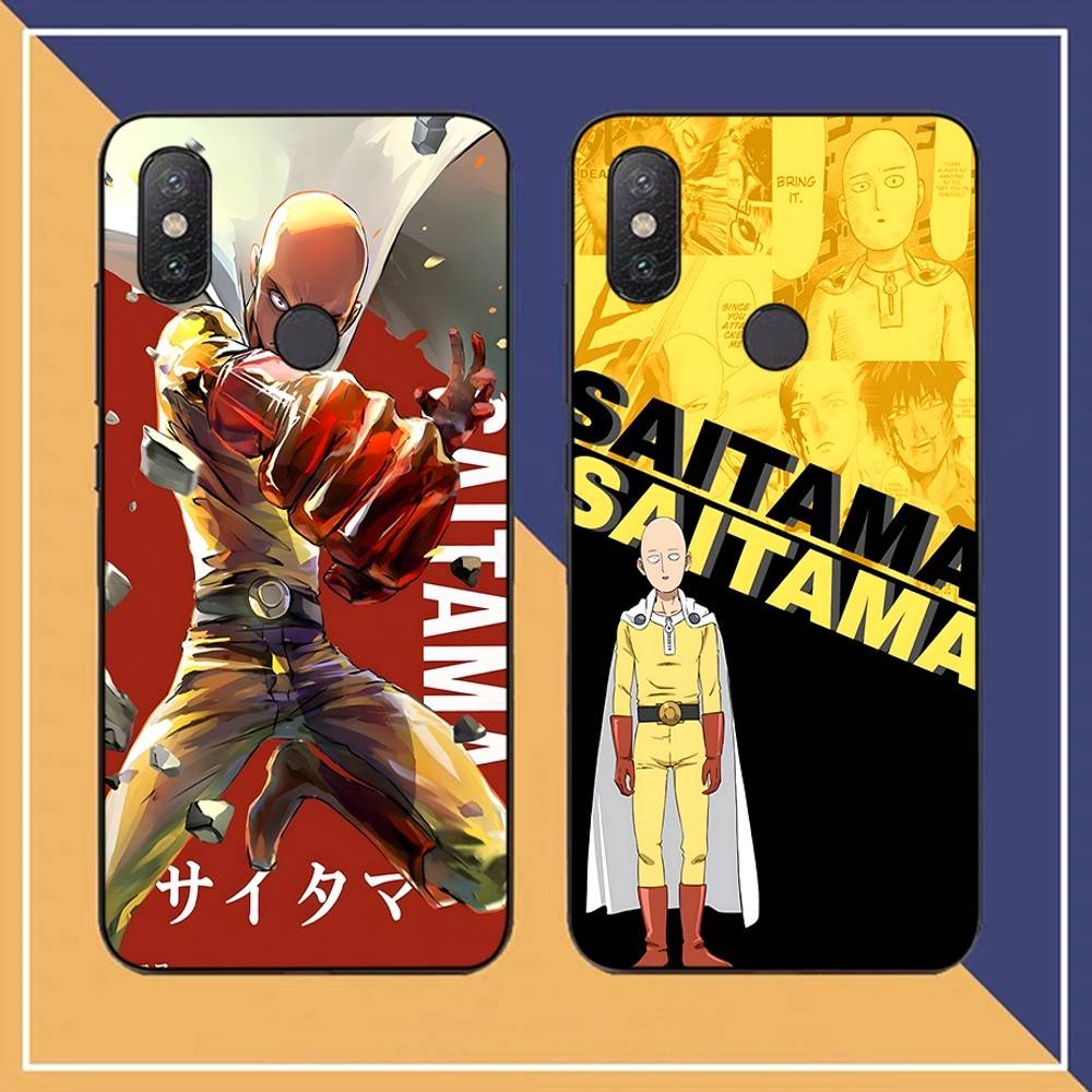 One P-Punch Man Saitama Phone Case For Redmi Note 4 X 5 A 6 7 8 T 9 9S 10 11 11S 11Epro Poco M3 Pro