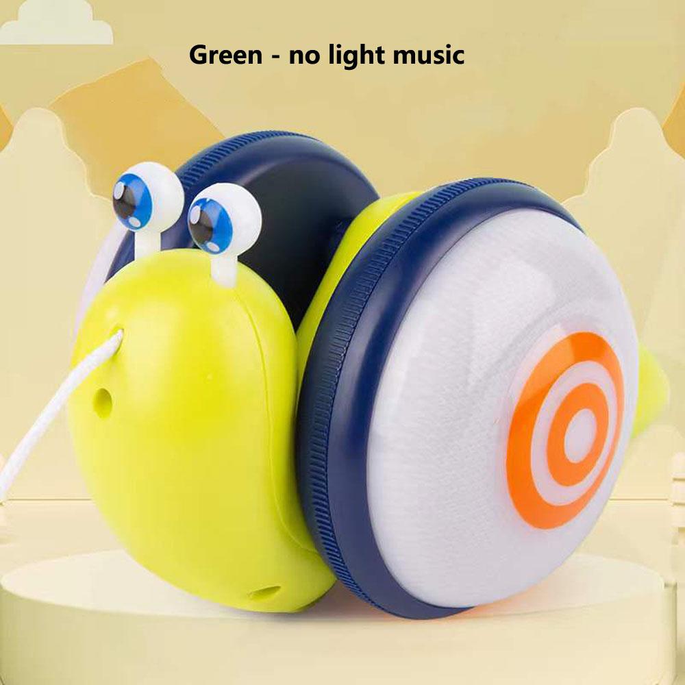 Новая игрушка-машинка с изображением улитки из мультфильма, ребенок учится ползать и тянуть со светом и музыкой, игрушка для раннего образования для детей