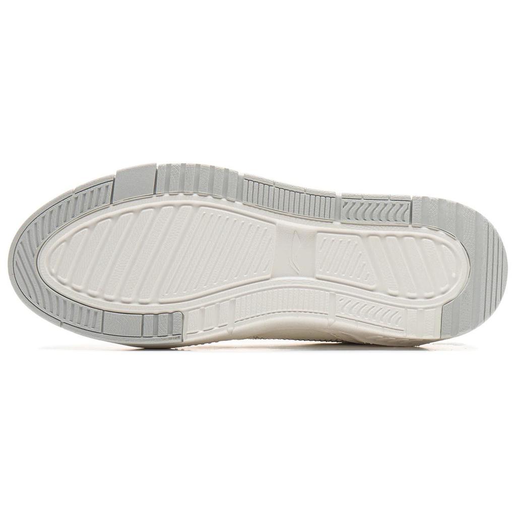 Li Ning Original Era Скользкие, износостойкие, легкие, дышащие низкие кеды для скейтбординга Женские цвет слоновой кости AGCU370-3