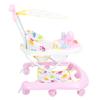 Baby Activity Walker Multi Functional Anti Drop Light Musical 8 Wheels Infant Activity Walker