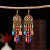 Bohemian Retro Earrings Water Drop Bead Jewelry Yunnan Photo Fashion Earrings Versatile