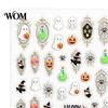 Nail Art Accessories Stickers for Halloween, Pumpkin Ghost Bat Potion Self Decorative Adhesive Decals, DIY Manicure Decoration Supplies Women Holiday