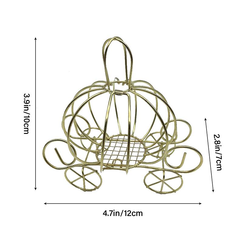 Creative Pumpkin Carriage Decor Golden Candy Box Pumpkin Cart Gift