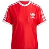 Adidas Adicolor 3-Stripes Pinstripe T-Shirt Women Tops Crimson IX5504