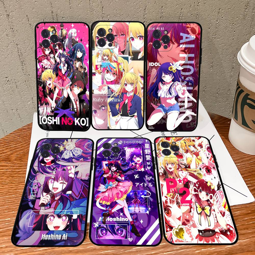 Anime Oshi No Ko Phone Case For Iphone 17 16 15 16e 14 13 12 11 Pro Max Plus Case Cover Coque