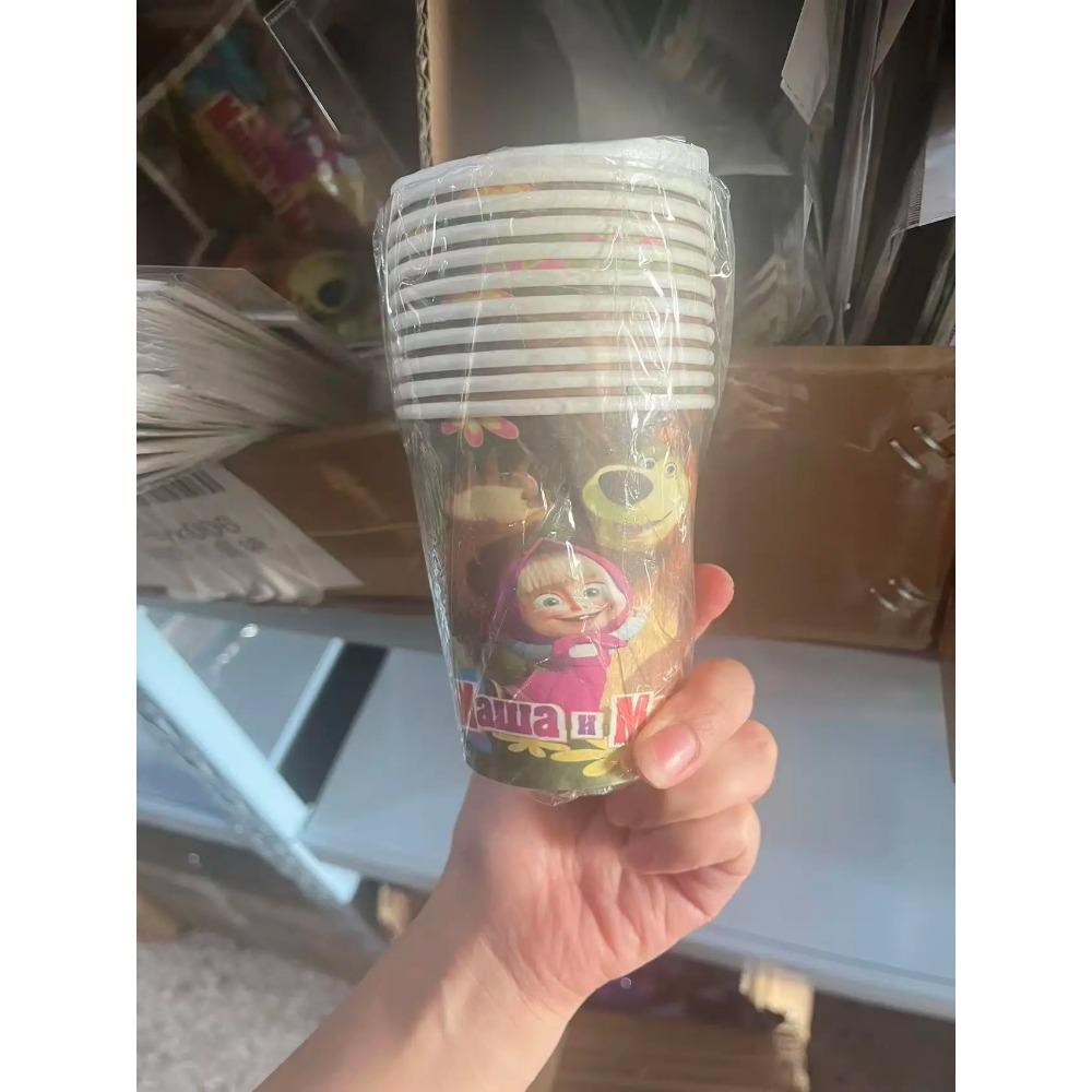 Girl and the Bear Birthday Set Party Decoration Birthday Plates Tablecloth Cup napkin Gift Bag Baby Shower Party Favors Supplies