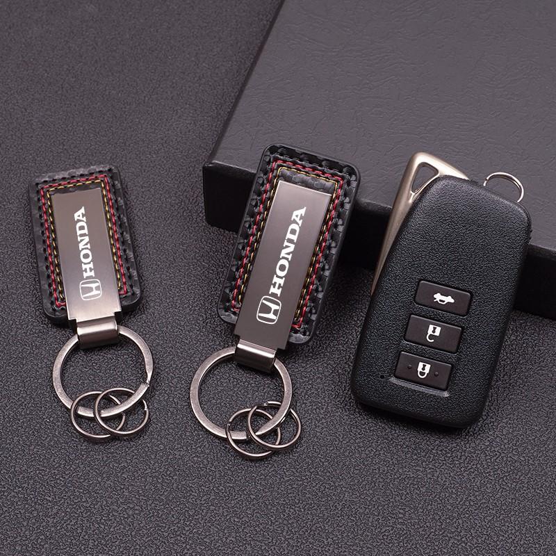 OBTLU1 Metal Car Key Ring Chain Keychain Buckle Pendant Gifts For Honda Civic Accord Fit CRV Jazz Odyssey Insight Legend HRV