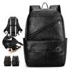 PU Backpack Men's Multifunctional Business Travel Backpack Large Capacity Student Schoolbag