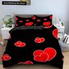 Love Heart Pattern King Queen Duvet Cover Women Heart-shaped Print Bedding Set Red Black Quilt Cover Polyester Comforter Cover