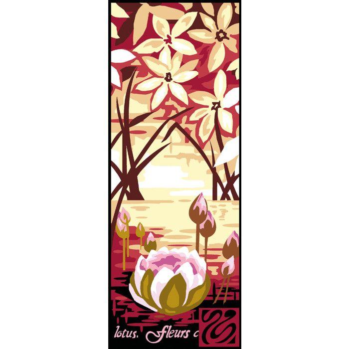 Canevas Pénélope Antique Fleur de Lotus 25x60cm - MRCU62214