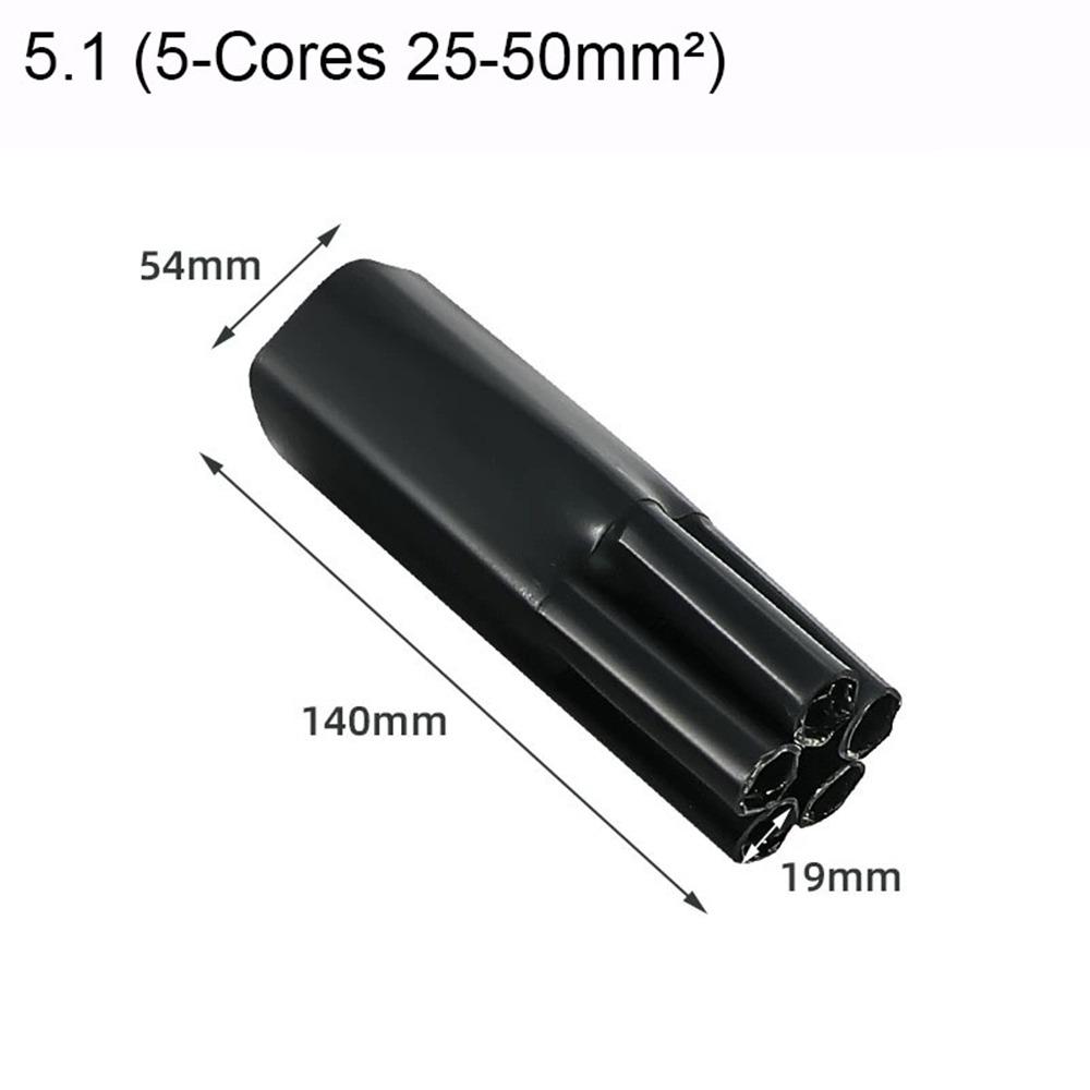 Новая 2/3/4/5/жильная термоусадочная трубка Водонепроницаемая с клеем Изоляционная гильза Черный Разделитель ответвлений