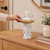 yangyizhi Little Angel Jewelry Tray, Resin Statue Decorative Dish for Keys, Earrings, Necklace, Desktop Organizer Bedroom, Living Room, Entryway Table