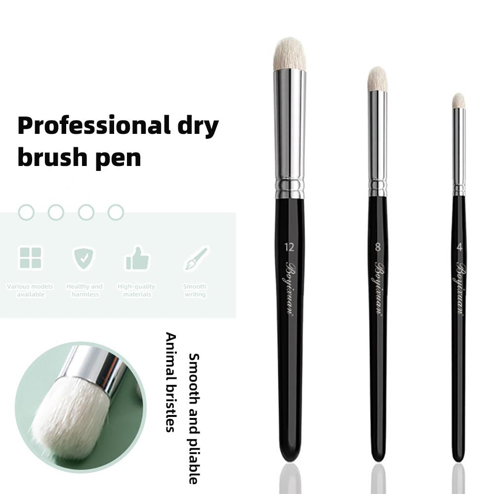 3/6pcs Dry Brush Painting Goat Hair Professional Miniature Paint Brush Set for Art Acrylic Watercolor Micro Detailing Drybrush