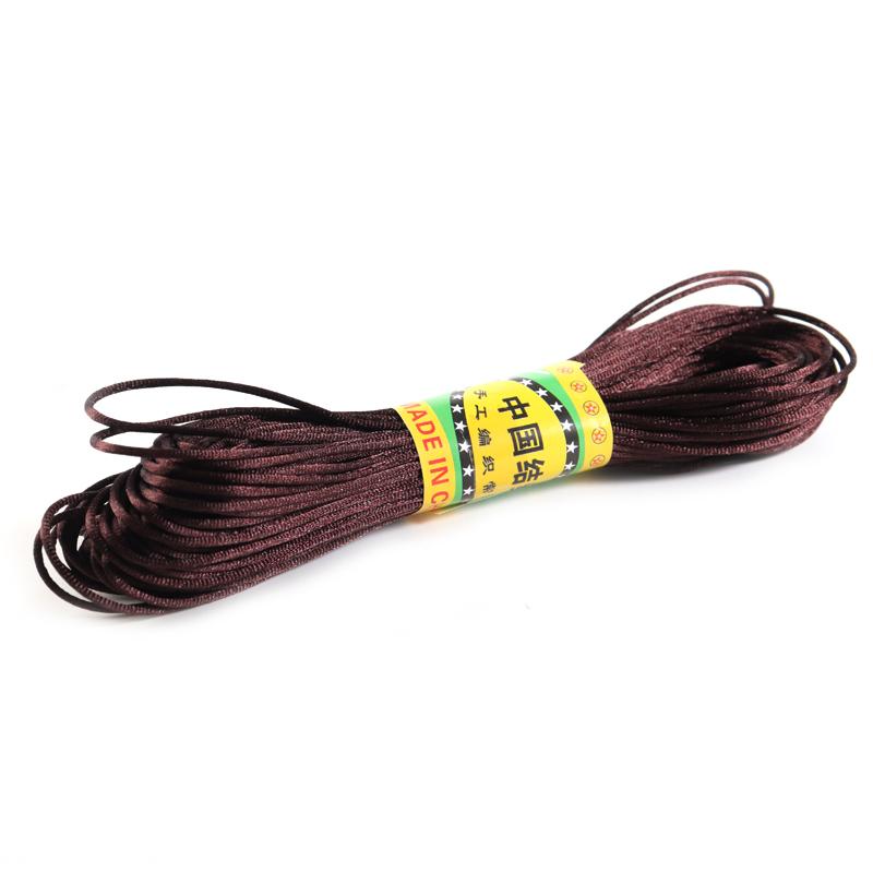 20m Nylon Cords Chinese Knot Woven Colorful Rope String Beads Thread For DIY Handmade Bracelet Jewelry Supplies Accessories