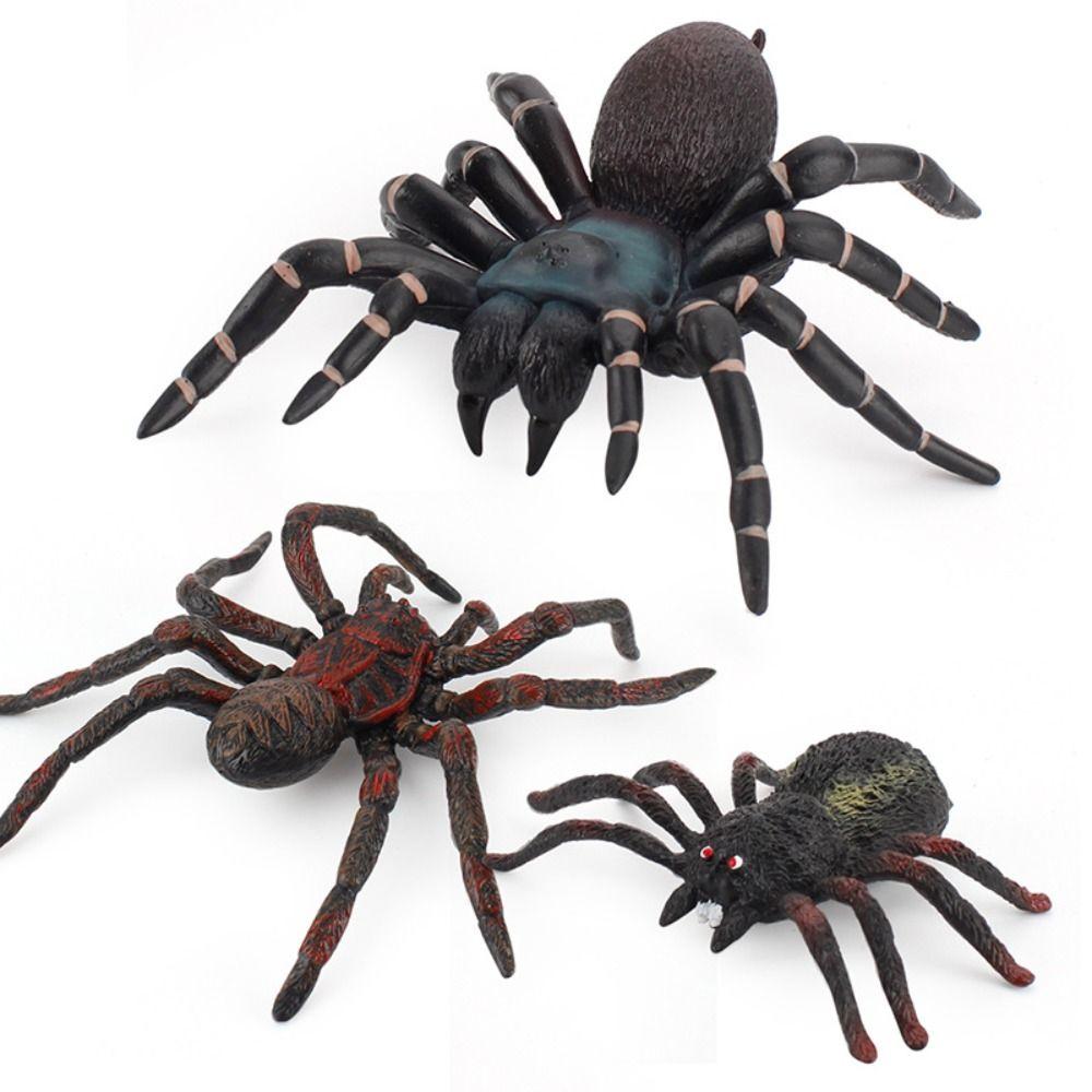 Toys Spider Action Figures Spider Model Toy Simulation Spider Figurines Halloween Scary Prop