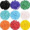 20-Pack Square Crystal Glass Beads for DIY Jewelry