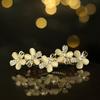 Elegant Floral Hair Barrette, French Clip Spring Hair Claw,  Accents, Bridal Hair Accessory For Half-Up Hairstyles