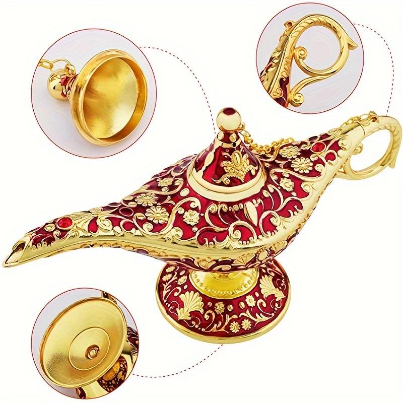 Vintage Legend Aladdin Lamp Magic Genie Wishing Light Tabletop Decor Crafts For Home Wedding Decoration Gift For Party Home Deco