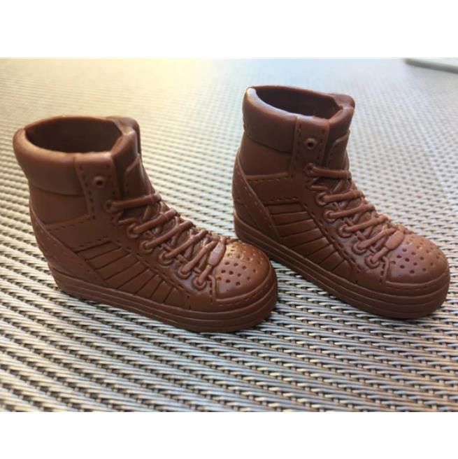 Male Doll Prince Shoes Fashion Doll Decors Original Quality Sandals Shoes Boots Black White Silver Shoes For 1/6 Male Dolls