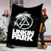 Linkin Park band logo printed throw blanket—soft,warm;versatile blanket for all seasons—perfect as &air-conditioning throw,nap blanket